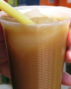 Vaso de tejuino tapatío con hielo